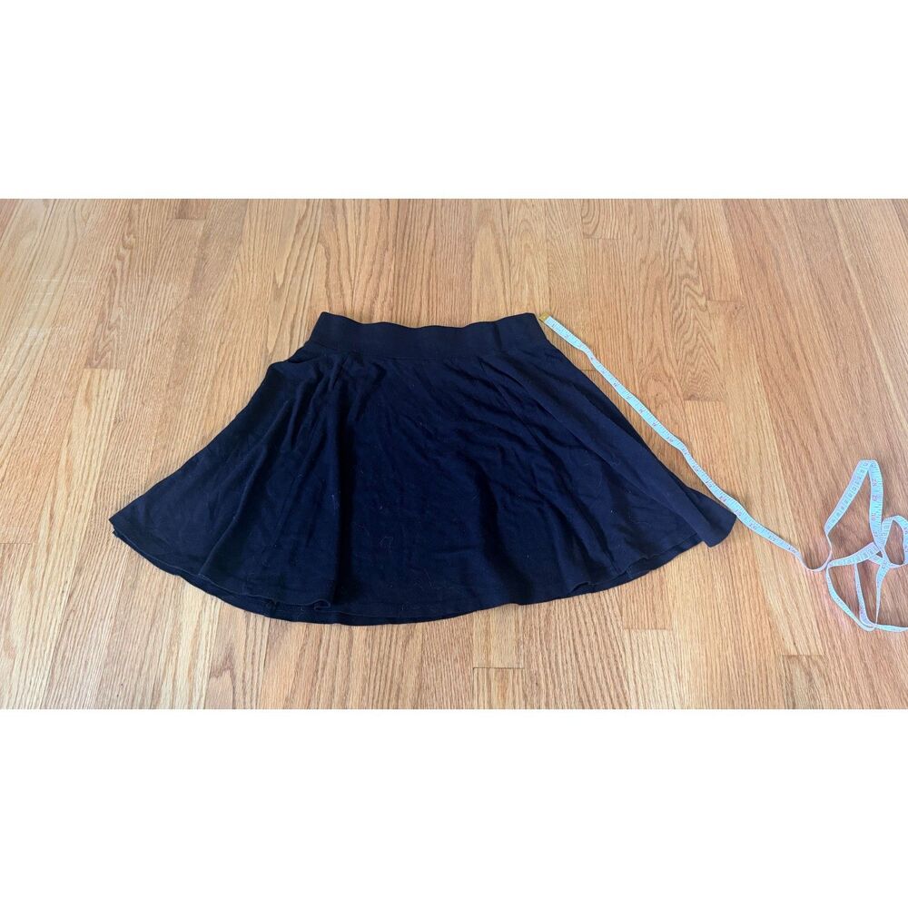 Black High Waist Circle Skater Skirt